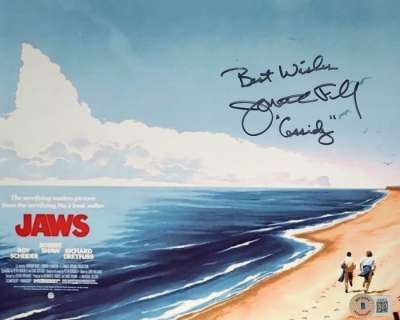 Jaws (1975) - Steven Spielberg - Jonathan Filley (Cassidy) - Autograph, Photo With Beckett COA | Catawiki