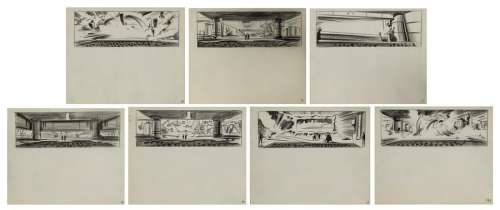 Set of (33) Original T2-3D Storyboards. | Van Eaton Galleries
