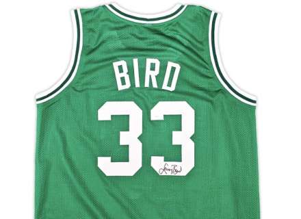 Space Jam - NBA - Larry Bird - Autograph - Green Custom Basketball Jersey - With COA | Catawiki