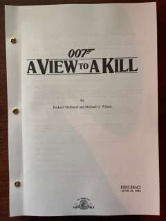James Bond 007: A View To a Kill - Roger Moore, Christopher Walken, Tanya Roberts, Patrick Macnee - MGM | Catawiki