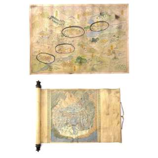 The Last Airbender (2010) - Lot 900 - Pair of Fire Nation and Northern Water Tribe Maps