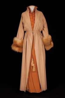 Lot 533 - Anne Francis pumpkin silk dress from Funny Girl