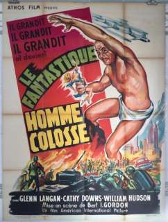 Art by Belinsky - Amazing colossal man (1957) Bert I. Gordon - Original French Cinema release 160x120cm | Catawiki