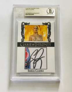 Game of Thrones - Emilia Clarke - Signed Trading Card - Beckett COA | Catawiki