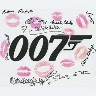 James Bond - Signed and Kissed by 10 Bond Girls! | Catawiki