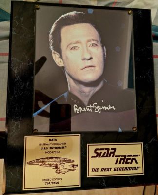 Star Trek: The Next Generation Hand Signed - Brent Spiner - Paramount Pictures | Catawiki