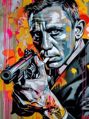 IPR Graph - James Bond 007 (Daniel Craig): El Espía en Arte Pop | Catawiki