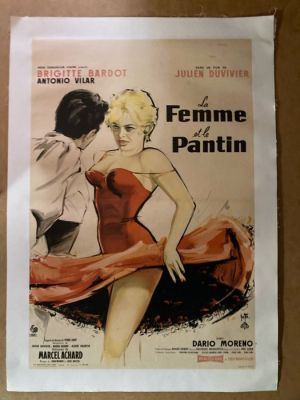 Yves Thos - BRIGITTE BARDOT ’LA FEMME ET LE PANTIN’ - 1960s | Catawiki
