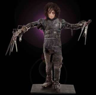 Lot 1288 - Original screen-used Johnny Depp costume and display from Edward Scissorhands
