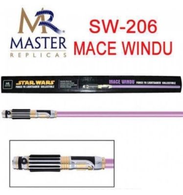 Star Wars - Master Replicas - - Movie prop Star Wars Master Replicas 2005 - Mace Windu Force FX Lightsaber (SW-206) - Complet avec Shipper Box | Catawiki