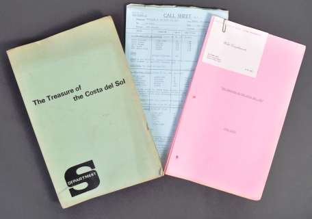 ESTATE OF DAVE PROWSE - DEPARTMENT S ORIGINAL SCRIPT & PAPERWORK | Auctioneum Ltd