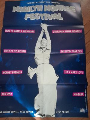 MARILYN MONROE - MARILYN MONROE FESTIVAL - 100x70 cm - MARILYN MONROE GENTLEMEN PREFERS BLONDES MONKEY BUSINESS...