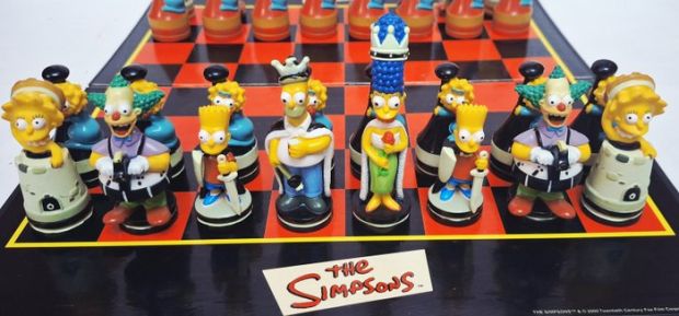 Chess set - The Simpsons 3-D Chess Game, Boxed - Resin | Catawiki