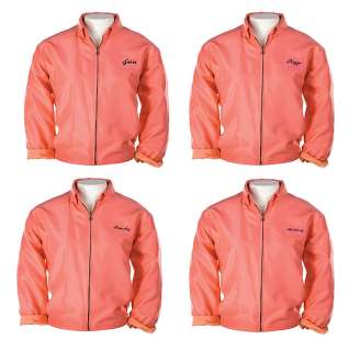 Lot 679 - (5) Grease "Pink Ladies" jackets worn by the cast.