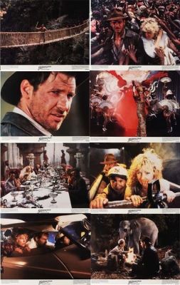 Steven Spielberg - Indiana Jones and the Temple of Doom Harrison Ford - Original US 11x14 Lobby Cards Set 1984 | Catawiki