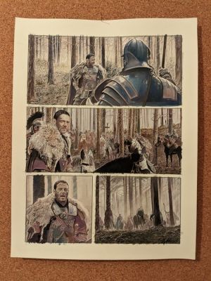 Gladiator - Russell Crowe - Set of 2 Original Paintings by Igor Stiskalov | Catawiki