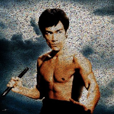 Crypto Bruce Lee IV- Format XL 60x60 - Bruce Lee | Catawiki