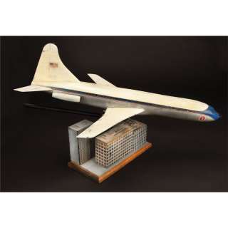 Lot 930 - Air Force One filming miniature and buildings display from Escape from New York