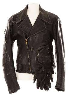 Arnold Schwarzenegger leather jacket and gloves from The Terminator. | Profiles in History