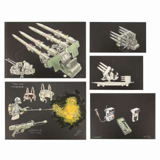 JAMES BOND: GOLDENEYE (1995) - Lot 1274 - Hand-drawn Syd Cain Taffy Gun and Weapon Designs