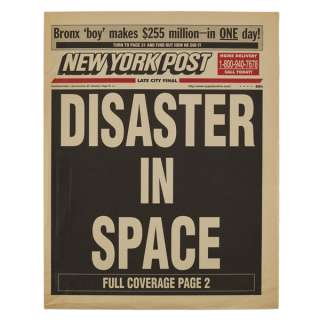 Newspaper Prop from Armageddon. | Studio Auctions