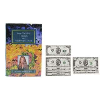 BATMAN FOREVER (1995) - Lot #1147 : Dr. Chase Meridian‘s (Nicole Kidman) Production-Made "Zero-Variable Theories and Psychology Today" Book and Gotham City Money