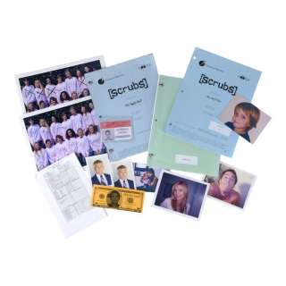 SCRUBS (2001-2010) - Lot #1517 : John Dorian‘s (Zach Braff) ID Badge, Set of Scripts, Sides, and Photos
