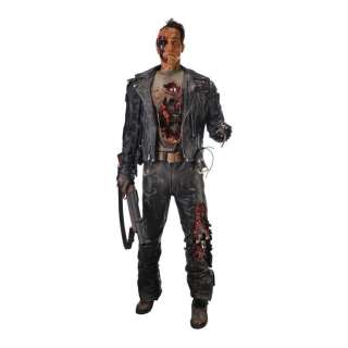 Terminator 2: Judgment Day (1991) | Full-Size Battle-Damaged Stan Winston Studio The Terminator (Arnold Schwarzenegger) Statue Display | Propstore
