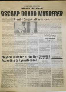Spider-Man (2002) Prop Daily Bugle Morning Final-Oscorp Board Murdered Newspaper W/COA | GWS Auctions