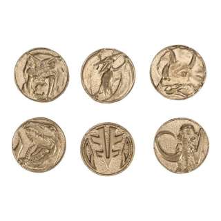 Mighty Morphin Power Rangers: the Movie (1995) | Set of Six Production-Made Power Coins | Propstore