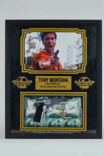 Scarface Al Pacino Photo W/Replica Gun | GWS Auctions