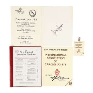 THE FUGITIVE (1993) - Lot #1141 : Harrison Ford Autograph, Journal of Medicine and Hilton Paperwork