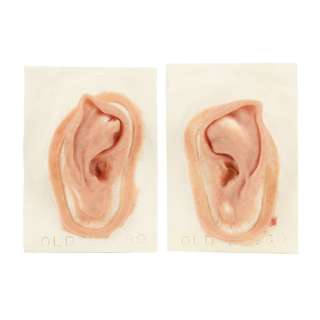 THE HOBBIT: AN UNEXPECTED JOURNEY (2012) - Lot #1253 : Old Bilbo Baggins‘ (Ian Holm) Silicone Hobbit Ear Prosthetics