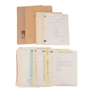 Indiana Jones: Original Trilogy (1981-1989) | Highlighted and Annotated Script, Revised Script, Call Sheets, Transparencies and Assorted Production Paperwork | Propstore