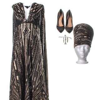 Lot #87 – Respect Aretha Franklin Jennifer Hudson Screen Worn Dress Hat & Shoes Sc 143-144