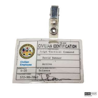 Hulk (2003) - Hulk (2003) – David Banner ID Card