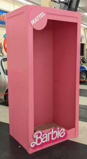 Lot 1097 - Life Size Custom Mattel Barbie Box Photo Booth