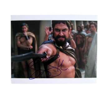 Lot 376 - 300 King Leonidas Gerard Butler Signed Production Photo
