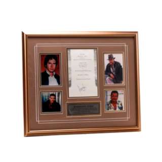Harrison Ford Autograph Framed & Signed Foundation Event Program W/ 4 Photos | VIP Fan Auctions
