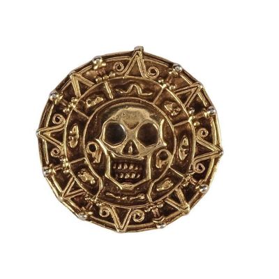 PIRATES OF THE CARIBBEAN: THE CURSE OF THE BLACK PEARL (2003) - Lot #302 : Bloodied Cursed Aztec Coin