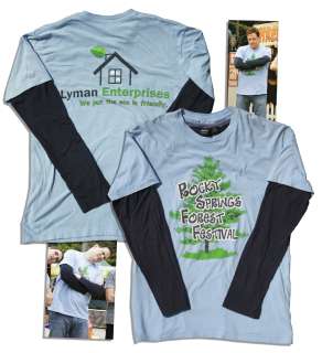 Brendan Fraser Screen-Worn Shirts From 2010 Family Film ’’Furry Vengeance’’ -- Custom T-Shirt Printed For Production | Nate Sanders