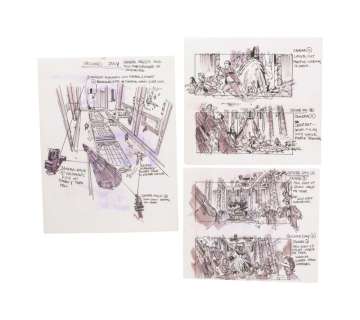 Lot 22 - Irwin Allen | "The Poseidon Adventure" Original Storyboard Illustrations