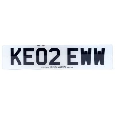 James Bond: Die Another Day (2002) | James Bond’s (Pierce Brosnan) Aston Martin V12 Vanquish License Plate | Propstore