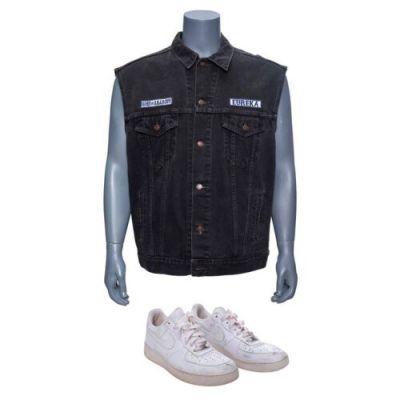 Sons of Anarchy (T.V. Series, 2008-2014) | Jax Teller’s (Charlie Hunnam) Nike Shoes and SOA Eureka Charter Denim Kutte | Propstore