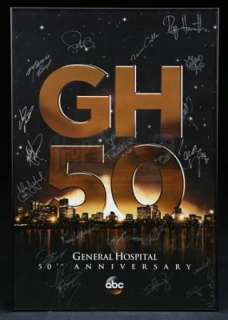 General Hospital | Signed and Framed 50th Anniversary Poster | Propstore