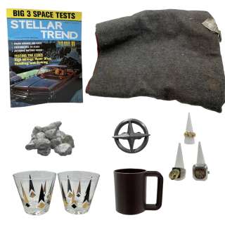 Lot ? - Hello Tomorrow! Buck Manzell‘s Frankie Faison Blanket, Mug, Hat Pin, Ring Set, Whiskey Glasses, Bucks Magazine & Foam Moon Rocks