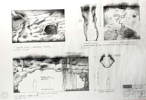LOST Season One Set of 4 Original Cave Dwelling Production Blueprints | Blacksparrow