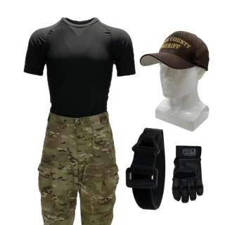 Fargo Season 5 Gator Tillman Joe Keery Screen Worn T-Shirt, Pants, Hat, Belt & Glove Ch 2 Sc 5-31 Ep 502 | VIP Fan Auctions