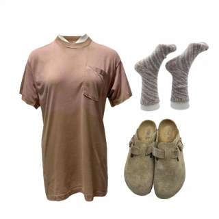 Lot #23: Self Reliance Madelyn Anna Kendrick Screen Worn Shirt, Socks & Clogs Ch 7 Sc 65