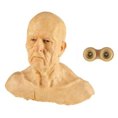 THE HUNGER (1983) - Lot #101 : Dick Smith Collection: Aged John Blaylock (David Bowie) Bust with Bowie‘s Contact Lenses